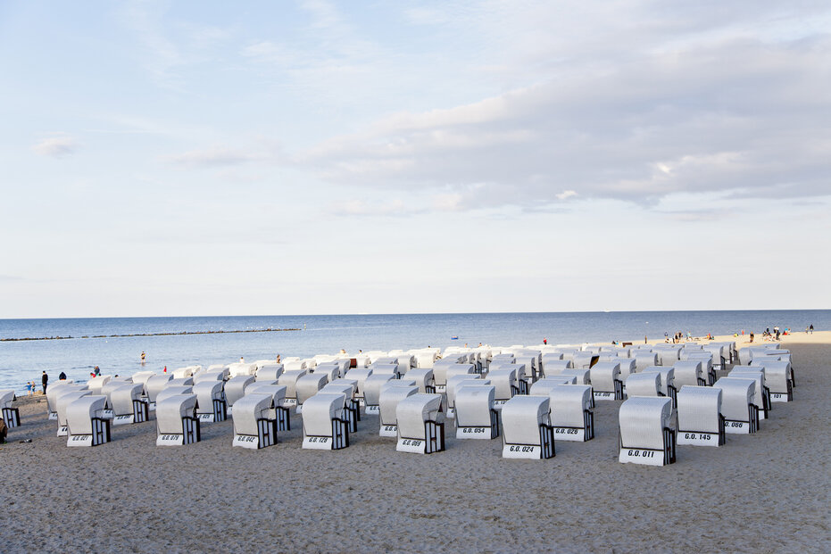 Strandkörbe an der Ostsee