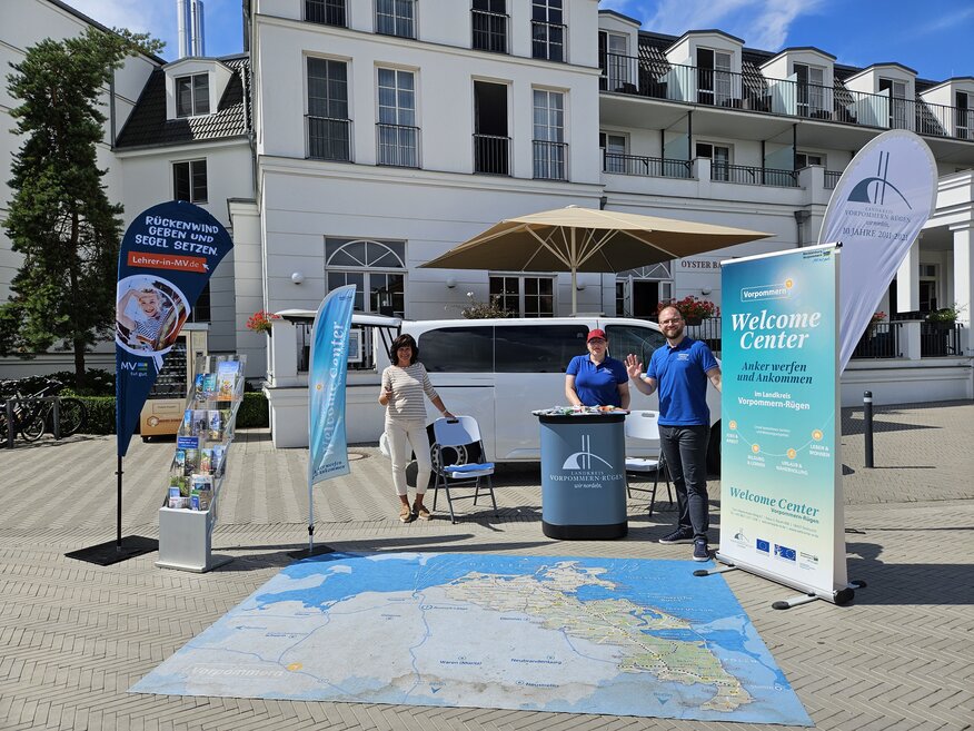 Sommeraktion des Welcome Centers Vorpommern-Rügen in Zingst. ©Landkreis Vorpommern-Greifswald